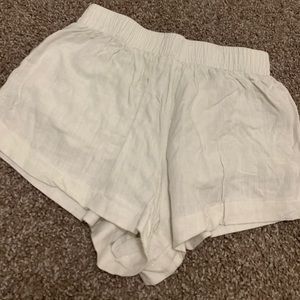 Princess Polly White Beach Shorts